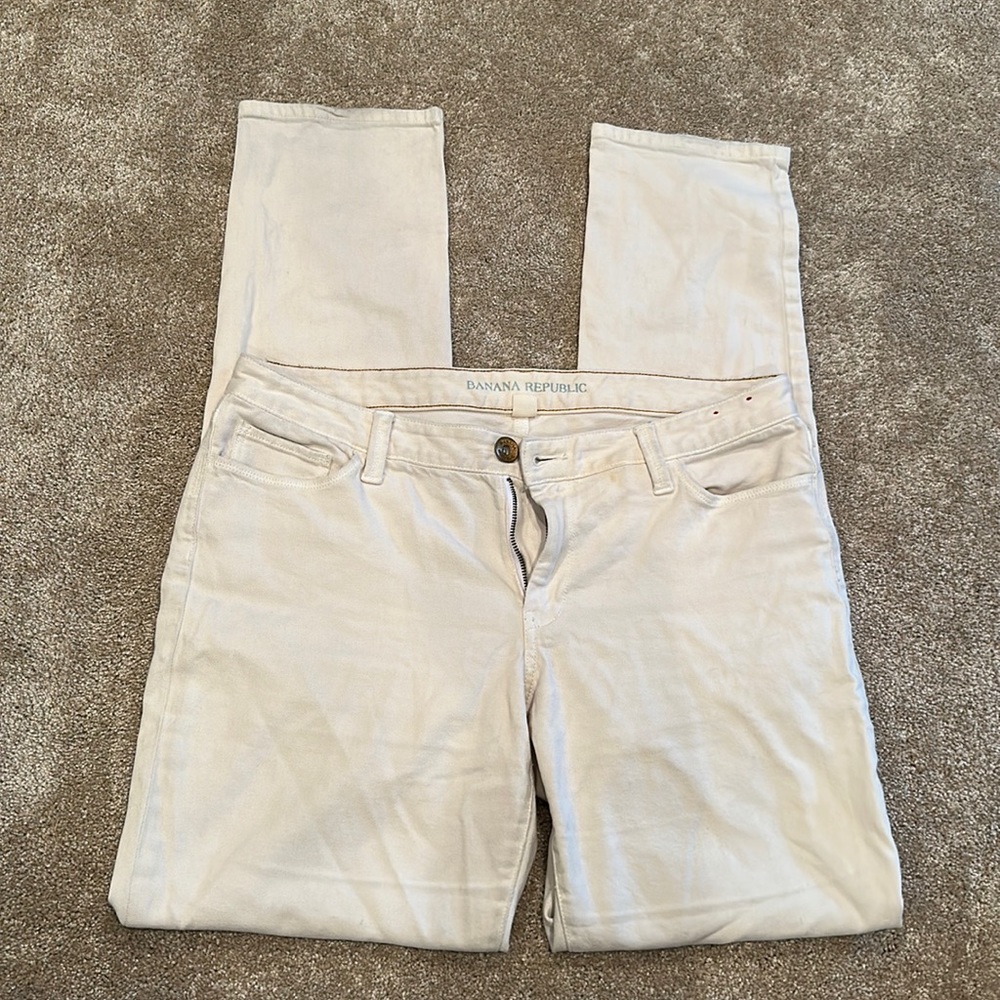 Cream jeans size 31L